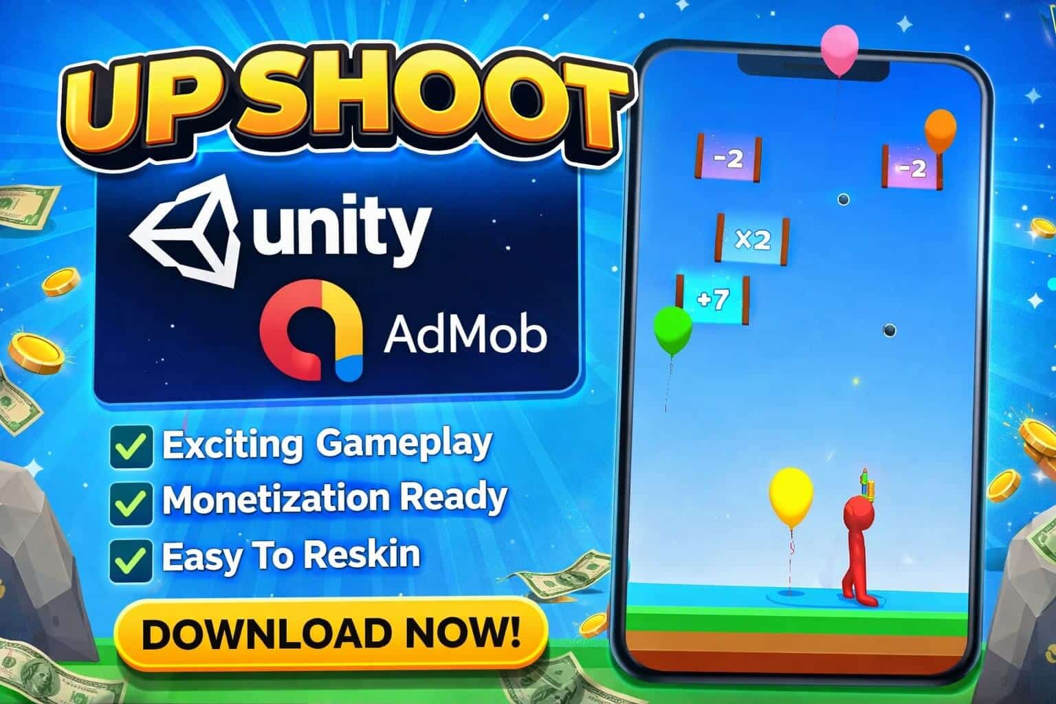 Up Shoot - Unity - Admob