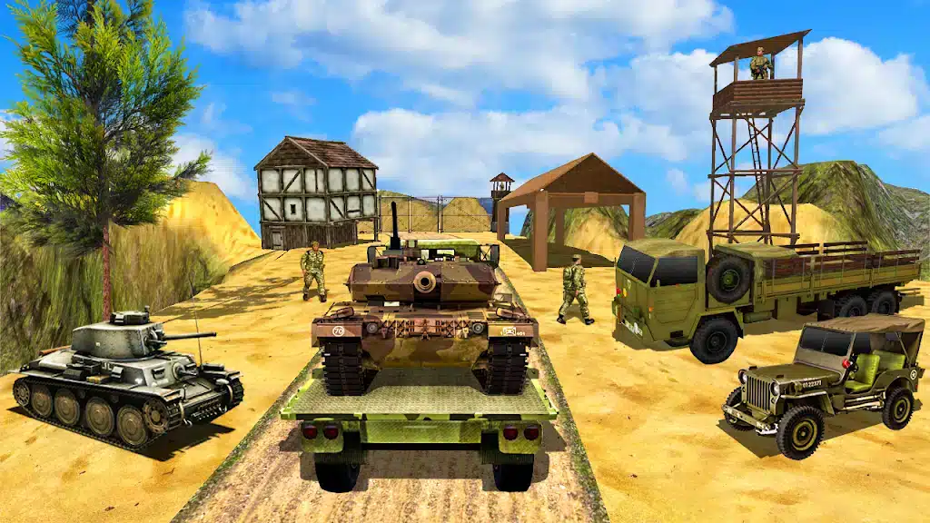 Us Army Truck: Offroad Military Transport Sim SellUnitySourceCode screenshot 5