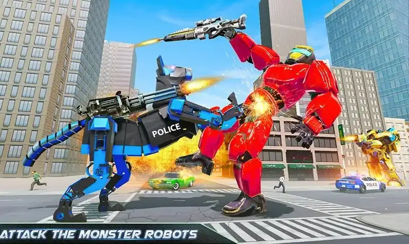 US Police Dog Robot Car Game SellUnitySourceCode screenshot 5