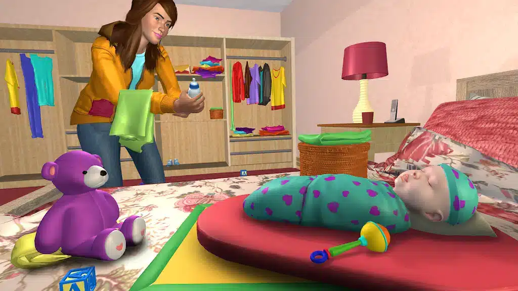 Virtual Sister Happy Mom Newborn Baby Family Game SellUnitySourceCode  screenshot 4