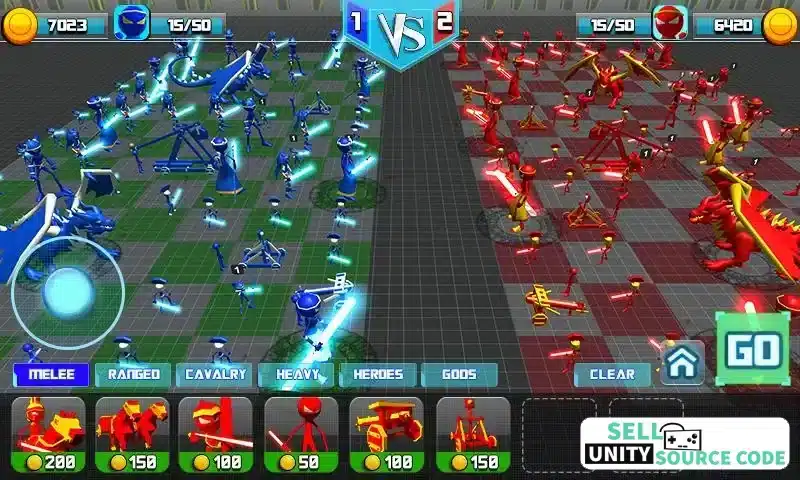 Wars of Star: Stick Warriors SellUnitySourceCode screenshot 4