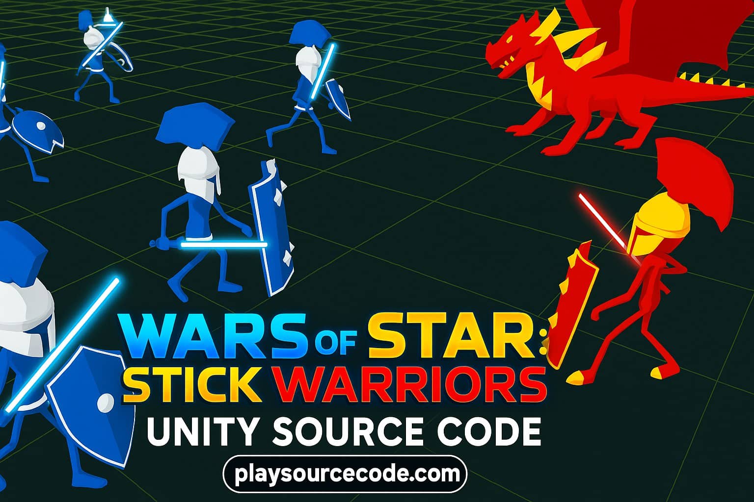 Wars of Star Stick Warriors  unity sourcecode