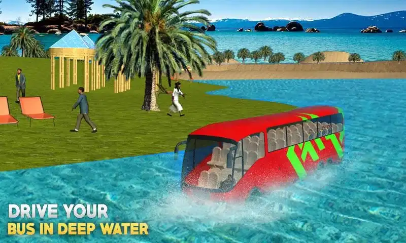 Water Surfer Coach Floating Bus 3D SellUnitySourceCode 