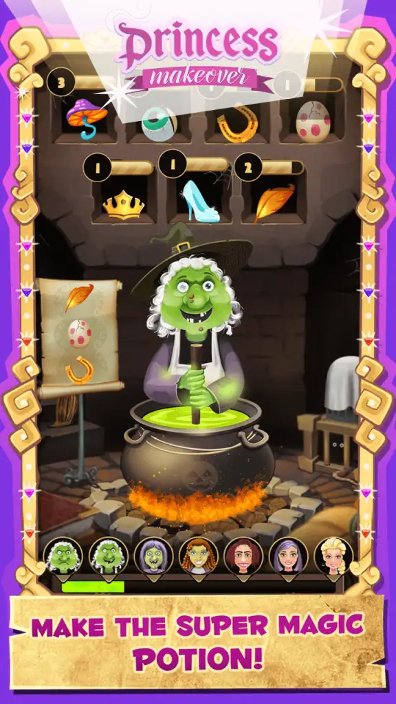 Witch to Princess Potion Maker Game SellUnitySourceCode screenshot 3