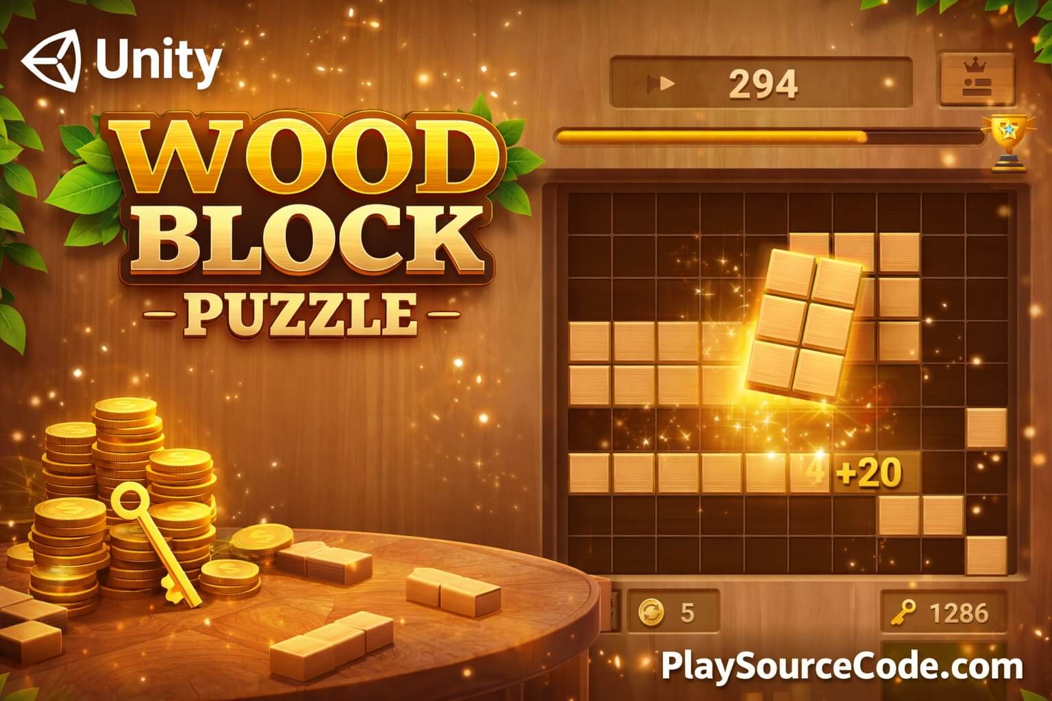 Wood Block Puzzle Cube Unity Game Unity Game Template