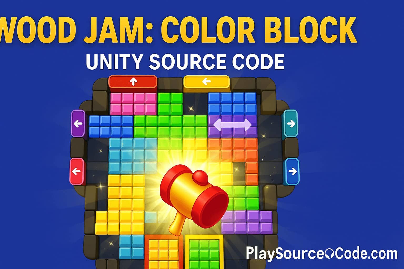 wood jam color block unity sourcecode