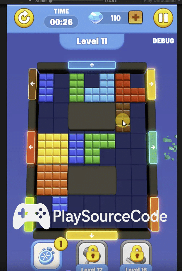 wood jam color block unity sourcecode screenshot 3