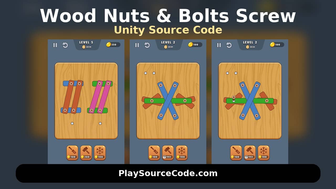 Wood Nuts Bolts screw