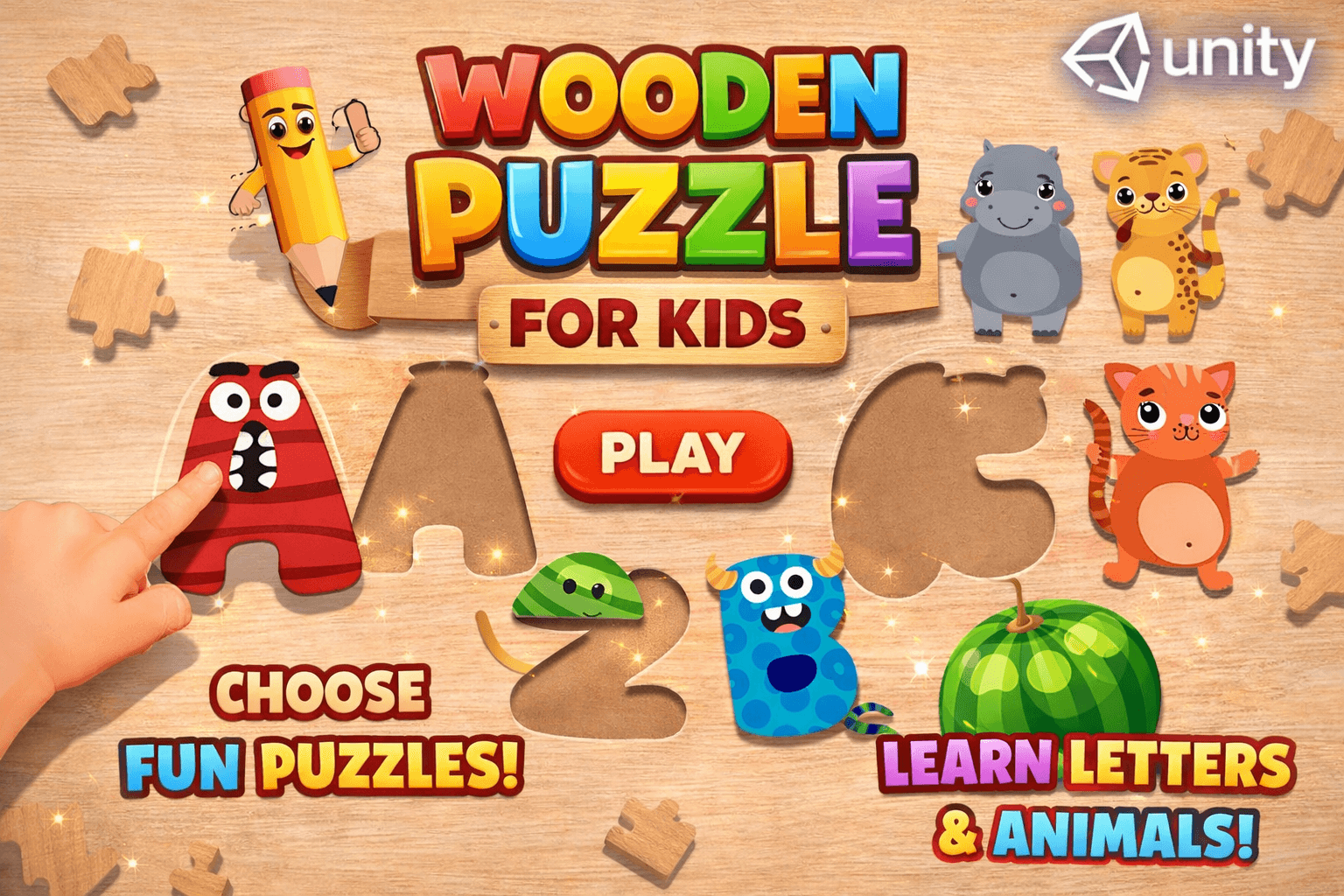 Wooden Puzzle for Kids – Educational Puzzle Learning Game
