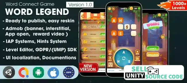 Word Legend Puzzle SellUnitySourceCode