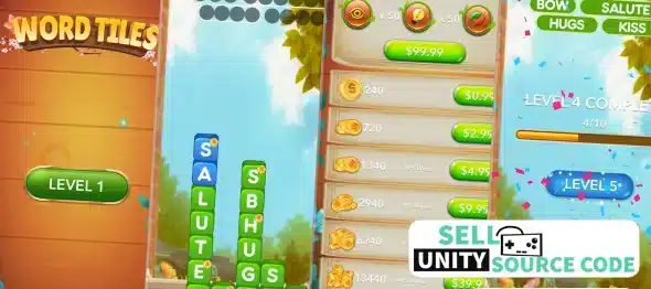 Word Tiles - Word Block Puzzle - SellUnitySourceCode