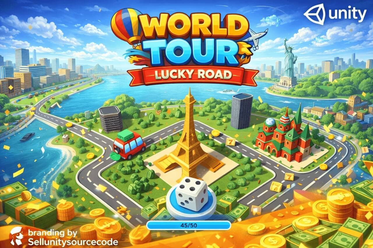 World Tour – Lucky Road – Casual Dice Board Game