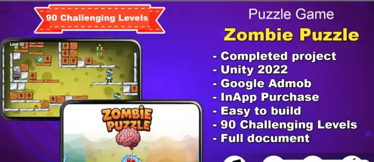 Zombie Puzzle – Unity – Admob SellUnitySourceCode