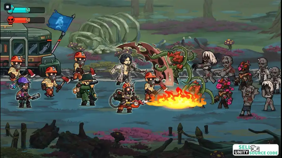 Zombie Warfare: The Death Path SellUnitySourceCode screenshot 4