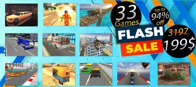 Zoobs Team March Bundle: 33 Unity 3D Games Worth $ SellUnitySourceCode